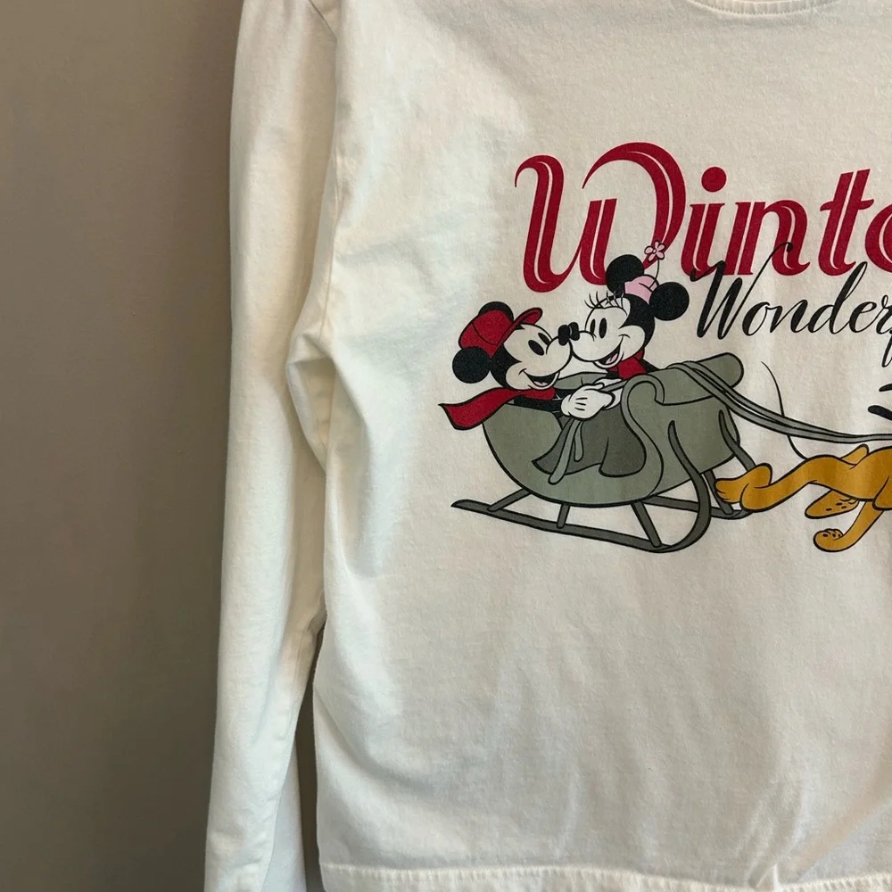 Disney for Primark Winter Wonderland Christmas long sleeved t shirt size XS